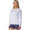 Columbia Women’s Tidal Tee II Long Sleeve Hoodie(Snowdrift/Nocturnal Logo)