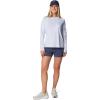 Columbia Women’s Tidal Tee II Long Sleeve Hoodie(Snowdrift/Nocturnal Logo)