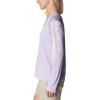 Columbia Women’s Tidal Tee II Long Sleeve Hoodie(Soft Violet/White Logo)