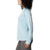 Columbia Women’s Tidal Tee II Long Sleeve Hoodie(Spring Blue Heather/White Logo)