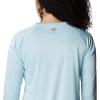 Columbia Women’s Tidal Tee II Long Sleeve Hoodie(Spring Blue Heather/White Logo)