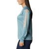 Columbia Women’s Tidal Tee II Long Sleeve Hoodie(Storm Heather/Bright Nectar)