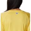 Columbia Women’s Tidal Tee II Long Sleeve Hoodie(Sun Glow/White Logo)
