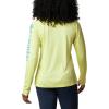 Columbia Women’s Tidal Tee II Long Sleeve Hoodie(Sunnyside/Azure Blue Logo)