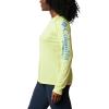 Columbia Women’s Tidal Tee II Long Sleeve Hoodie(Sunnyside/Azure Blue Logo)