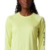 Columbia Women’s Tidal Tee II Long Sleeve Hoodie(Sunnyside/City Grey Logo)