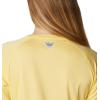 Columbia Women’s Tidal Tee II Long Sleeve Hoodie(Sweet Corn/White Logo)