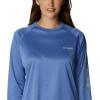 Columbia Women’s Tidal Tee II Long Sleeve Hoodie(Tanzanite Heather/Cirrus Grey)