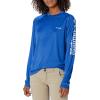 Columbia Women’s Tidal Tee II Long Sleeve Hoodie(Tanzanite/White Logo)