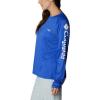 Columbia Women’s Tidal Tee II Long Sleeve Hoodie(Tanzanite/White Logo)