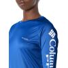 Columbia Women’s Tidal Tee II Long Sleeve Hoodie(Tanzanite/White Logo)
