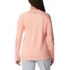 Columbia Women’s Tidal Tee II Long Sleeve Hoodie(Tiki Pink Heather/White Logo)