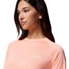 Columbia Women’s Tidal Tee II Long Sleeve Hoodie(Tiki Pink/White Logo)
