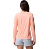 Columbia Women’s Tidal Tee II Long Sleeve Hoodie(Tiki Pink/White Logo)