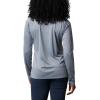 Columbia Women’s Tidal Tee II Long Sleeve Hoodie(Trade Winds Grey/Light Juice Logo)