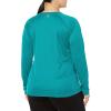 Columbia Women’s Tidal Tee II Long Sleeve Hoodie(Tropic Water Heather/Lime Glow Logo)