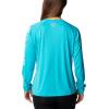 Columbia Women’s Tidal Tee II Long Sleeve Hoodie(Turquoise/White Logo)