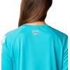 Columbia Women’s Tidal Tee II Long Sleeve Hoodie(Turquoise/White Logo)