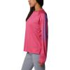 Columbia Women’s Tidal Tee II Long Sleeve Hoodie(Ultra Pink/Violet Sea Logo)