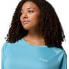 Columbia Women’s Tidal Tee II Long Sleeve Hoodie(Vintage Blue/White Logo)
