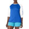 Columbia Women’s Tidal Tee II Long Sleeve Hoodie(Vivid Blue  White)