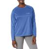 Columbia Women’s Tidal Tee II Long Sleeve Hoodie(Vivid Blue Heather/White Logo)