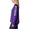Columbia Women’s Tidal Tee II Long Sleeve Hoodie(Vivid Purple/White Logo)