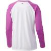 Columbia Women’s Tidal Tee II Long Sleeve Hoodie(White/Foxglove)