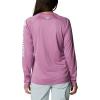 Columbia Women’s Tidal Tee II Long Sleeve Hoodie(Wild Fuchsia Heather/White)