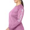 Columbia Women’s Tidal Tee II Long Sleeve Hoodie(Wild Fuchsia Heather/White)