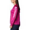 Columbia Women’s Tidal Tee II Long Sleeve Hoodie(Wild Fuchsia/White Logo)