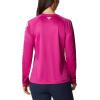 Columbia Women’s Tidal Tee II Long Sleeve Hoodie(Wild Fuchsia/White Logo)