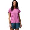 Columbia Women’s Bluevista Hill Short Sleeve Crew(Fuchsia Heather)