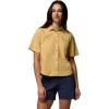 Columbia Women’s Brea Falls Woven Short Sleeve(Sand Dune)