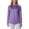Vivid Purple Heather/Mint Cay Logo