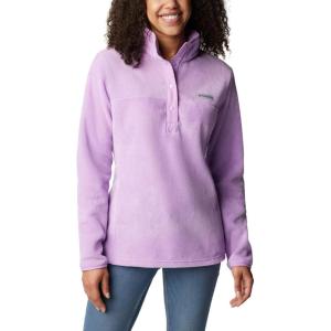 Columbia Womens Benton Springs Half Snap II Pull Over Fleece Jacket, Dark Stone/Canoe/Vintage Blue, 3X(Gumdrop)