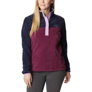 Columbia Womens Benton Springs Half Snap II Pull Over Fleece Jacket, Dark Stone/Canoe/Vintage Blue, 3X(Marionberry/Dark Nocturnal/Gumdrop)