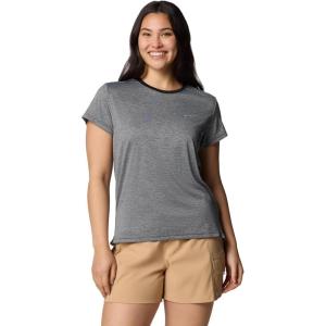 Columbia Women’s Bluevista Hill Short Sleeve Crew(Black Heather)