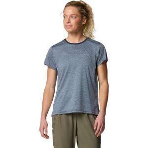 Columbia Women’s Bluevista Hill Short Sleeve Crew(Collegiate Navy Heather)