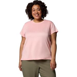 Columbia Women’s Bluevista Hill Short Sleeve Crew(Pink Sand Heather)