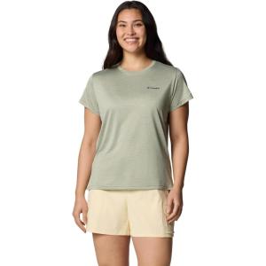 Columbia Women’s Bluevista Hill Short Sleeve Crew(Safari Heather)