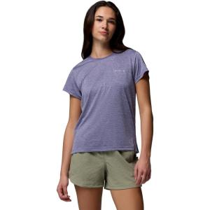 Columbia Women’s Bluevista Hill Short Sleeve Crew(Stormwatch Heather)