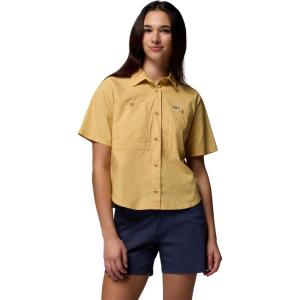 Columbia Women’s Brea Falls Woven Short Sleeve(Sand Dune)