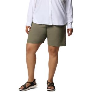 Columbia Womens Leslie Falls Long Short II(Stone Green)