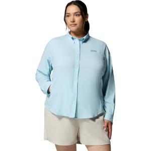 Columbia Women’s PFG Tamiami II Long Sleeve Fishing Shirt, Marine Light, Medium