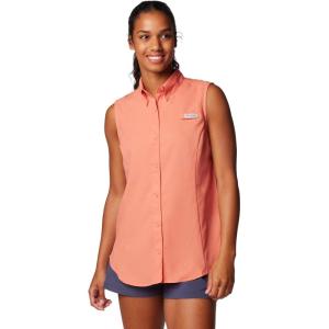 Columbia Women’s PFG Tamiami Sleeveless Shirt(Faded Peach)
