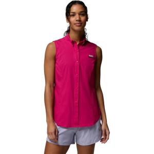 Columbia Women’s PFG Tamiami Sleeveless Shirt(Guava Pink)