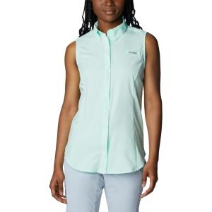 Columbia Women’s PFG Tamiami Sleeveless Shirt(Gullfoss Green)