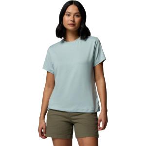 Columbia Women’s Parsons Point Back Graphic Tee(Crushed Blue Heather/Floral Fun)