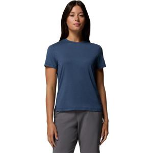 Columbia Women’s Parsons Point Short Sleeve Logo Tee(Collegiate Navy Heather)